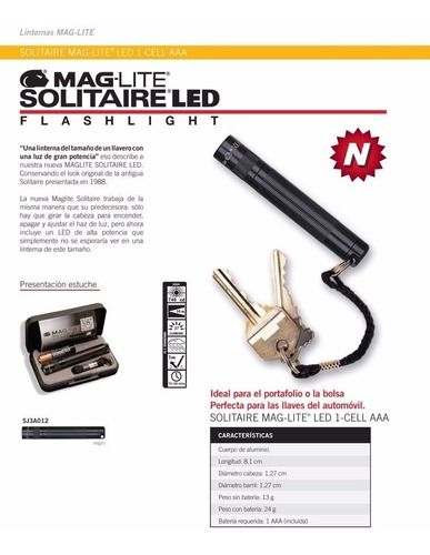 Linterna Maglite Solitaire Led Made In Usa - Local Palermo 3