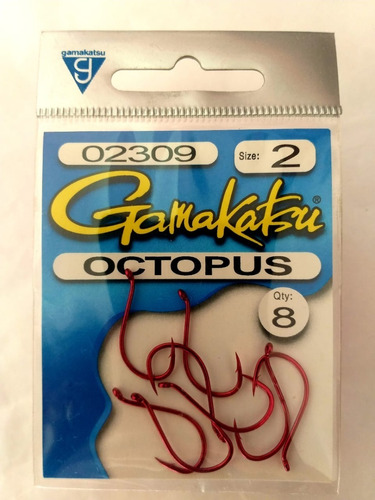 Anzuelo Gamakatsu Octopus Red N° 2 Boga-lisa-carpa L/palermo 2